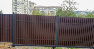 Купить распашные ворота из штакетника Черемхово, цена от 2695 руб.
